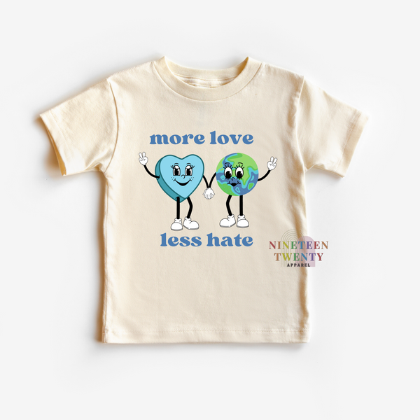 more love less hate shirt